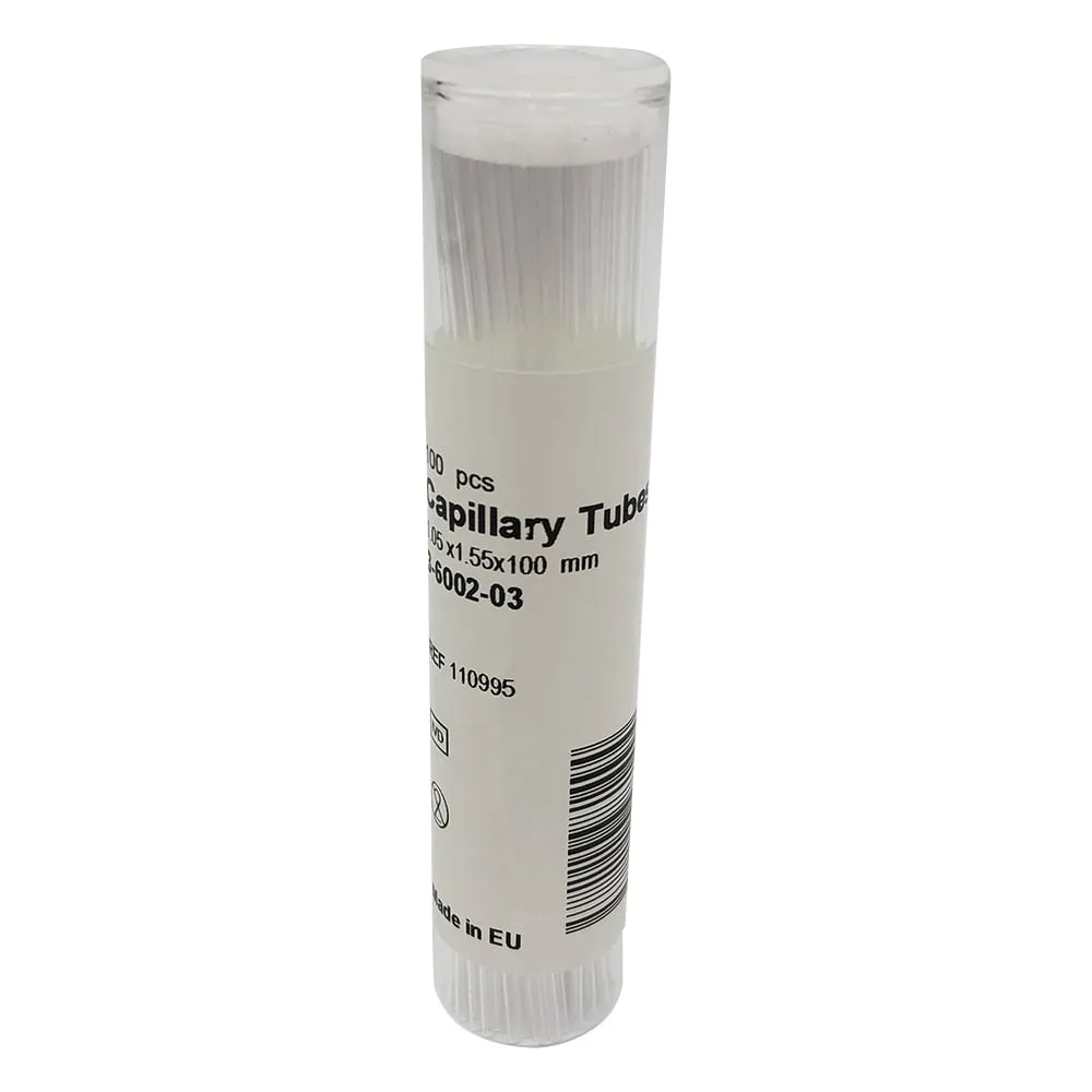 3-6002-03　Capillary For Melting Point Measurement Untipped 100mm 100 Pieces　-
