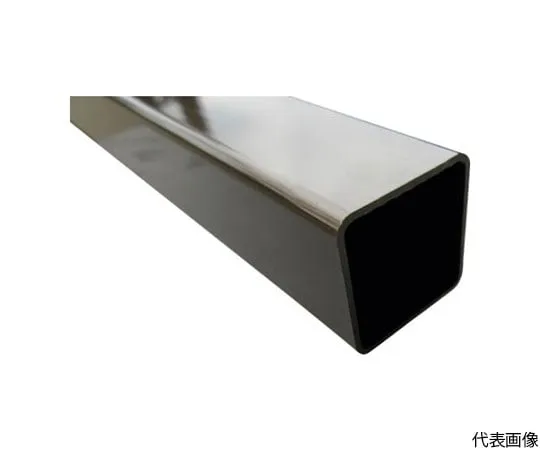 64-5003-98　Aluminum Square Pipe with Angle R3 25 x 25 x 1.2 Bronze 4 m　FB106B