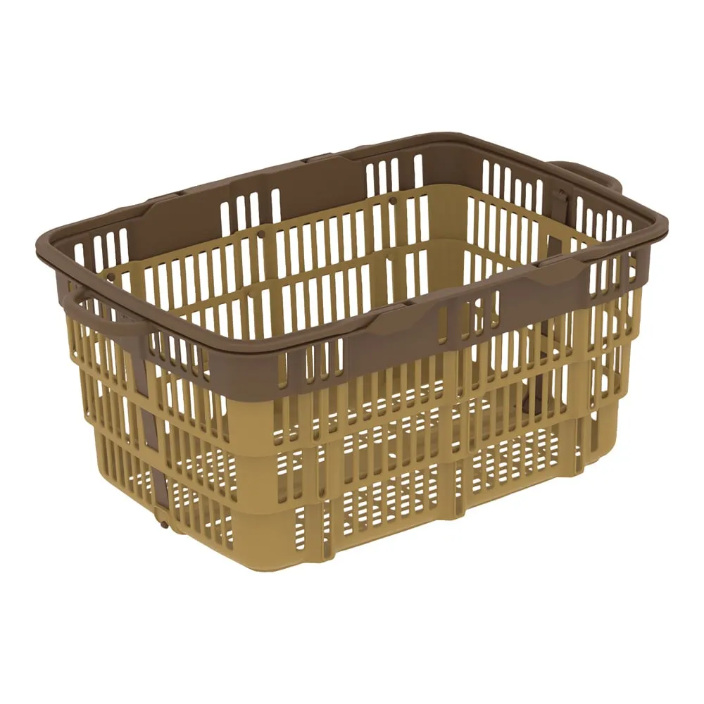 66-0013-37　Basket (Foldable) 570 x 361 x 237 mm Brown/Brown　10306000BR702BRSEI