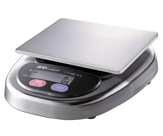 2-7393-01-57　Waterproof Electronic Balance Scale 174 x 137 mm with Chinese Calibration Certificate　HL-3000LWP