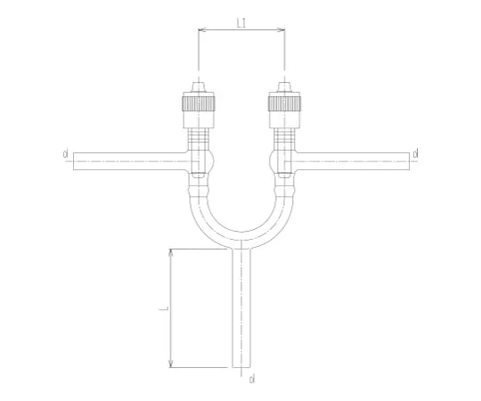 62-2091-84　High Vacuum Greaseless Multivalve III Core Rod Material: PTFE　2266-8