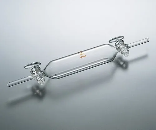 61-0053-42　Gas Sampling Vessel (Cylindrical, with Glass Cock) 100mL　CL0623-01-10