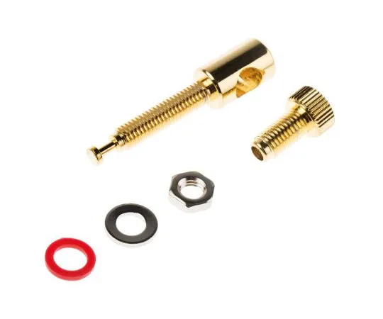 63-4627-80　RS PRO Chassis Mount Loudspeaker Connector Plug, 1 Way, 16A, Screw Down Termination　458-190
