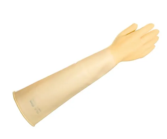 4-832-01　Chemical Resistant Natural Rubber Gloves (Thick Type) 600mm　-