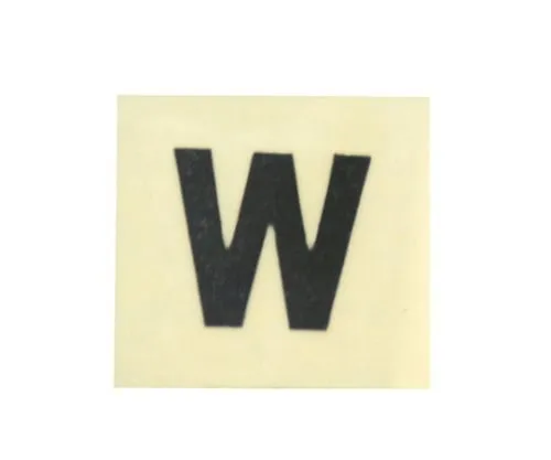 61-7398-14　Character Seal Black W 15mm　CL15B-W