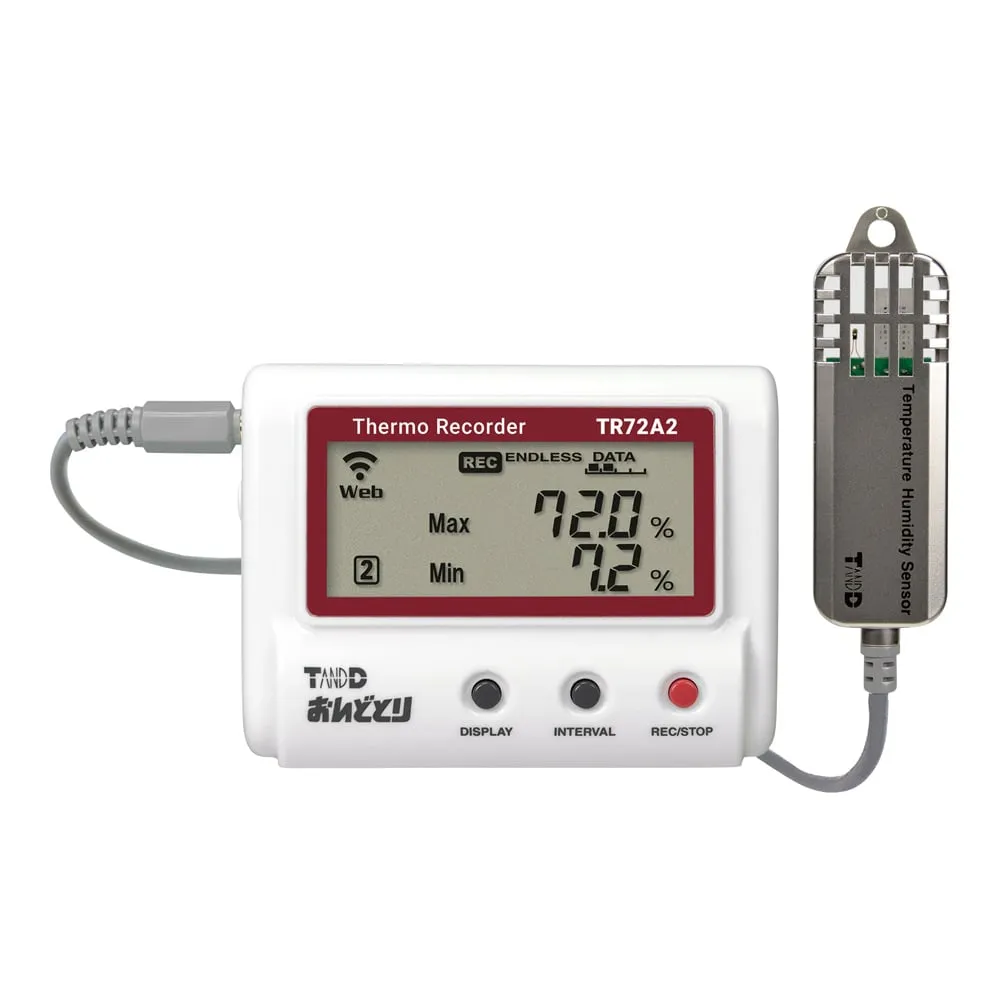 4-1098-11-20　Temperature and Humidity Data Logger Ondotori (Wireless LAN) with Calibration Certificate　TR72A2-S