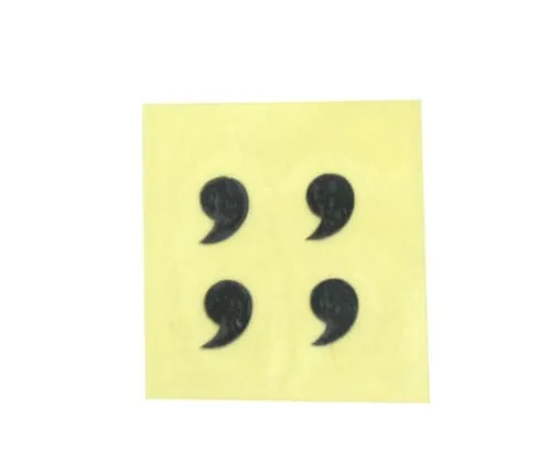 61-7398-21　Character Seal Black Comma 15mm　CL15B-15