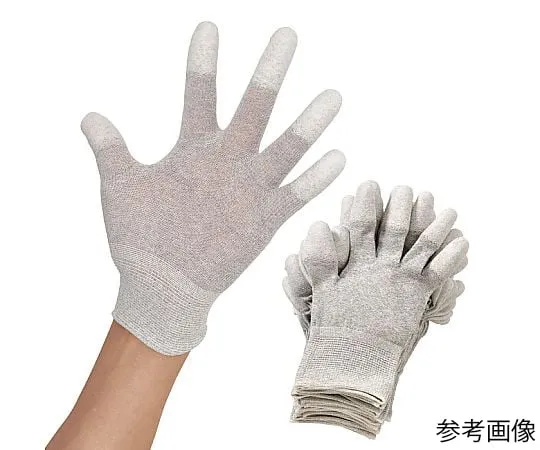 61-0482-07　ESD Gloves Fingertip Coat Low-Priced Goods　F-66-S
