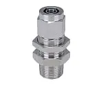 61-7636-91　Stainless Steel (SUS316) Tightening Fitting Bulkhead Straight R1/8　NSMC0420-01