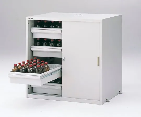 3-5345-21　Earthquake-Resistant Chemical Closet (Made Of Steel) 900 x 700 x 900　SPW-990