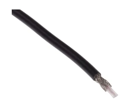 63-2999-03　RS PRO Black Unterminated to Unterminated RG174A/U Coaxial Cable, 50 Ω 2.79mm OD 20m　222-8610
