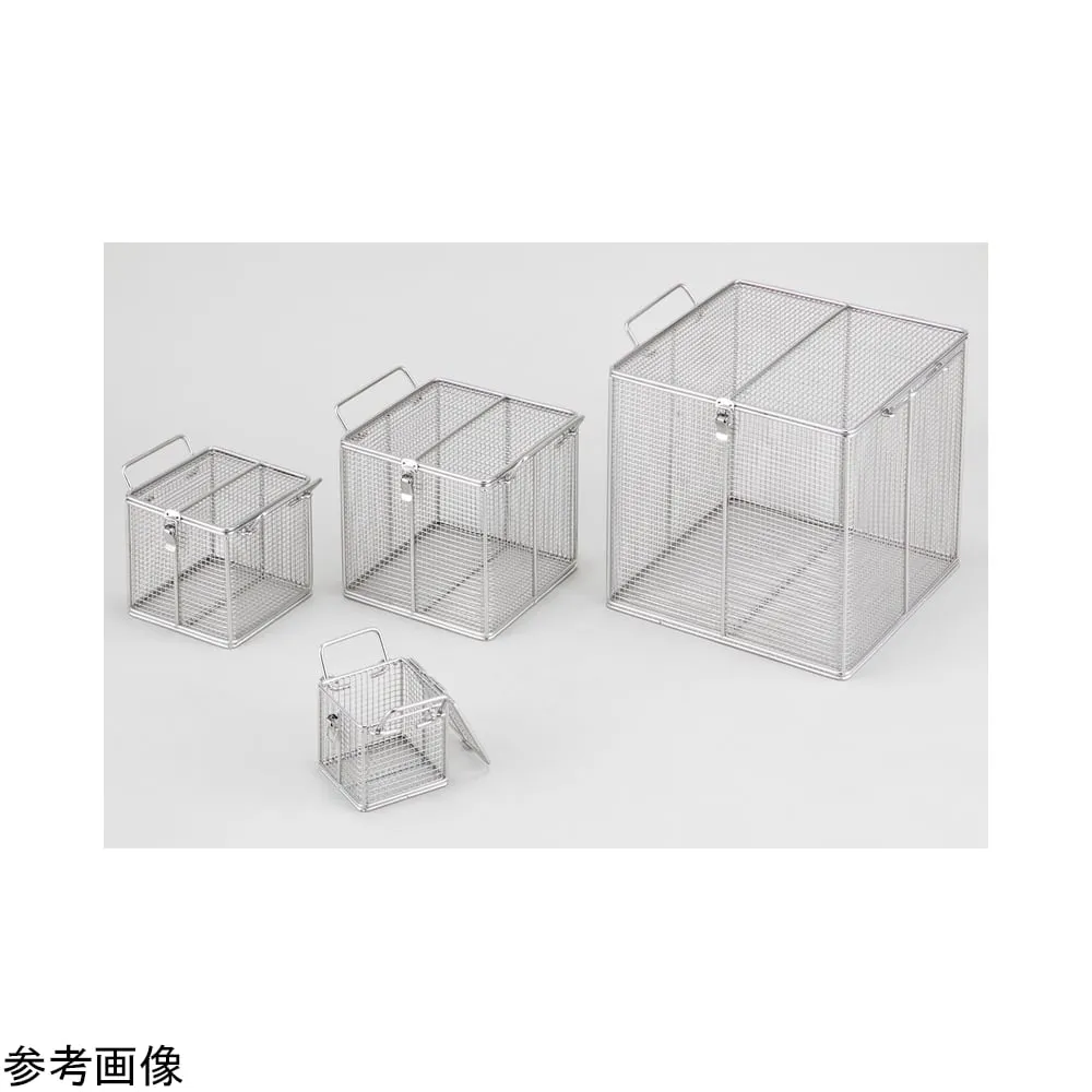 4-4979-01　Basket with Lid (with Handle) 100 x 100 x 100 mm