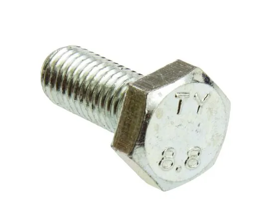 63-4639-84　Clear Passivated, Zinc Steel Hex M10 x 25mm Set Screw　527-577