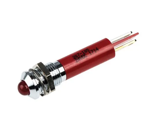 63-4585-97　RS PRO Red Indicator, 24 V dc, 8mm Mounting Hole Size, Solder Tab Termination　207-185
