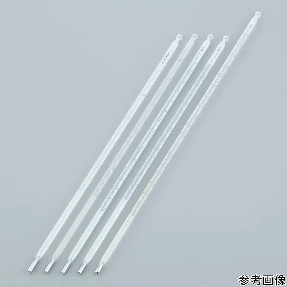 4-4613-01　Breaking point thermometer 0 ~ 50 degrees C Minimum scale 0.5 degrees C 300 mm