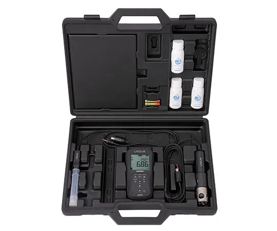 63-6524-79　[Portable/Handy pH/Dissolved Oxygen Set] Field Type Portable Water Quality Meter LACQUA　D-210PD-S