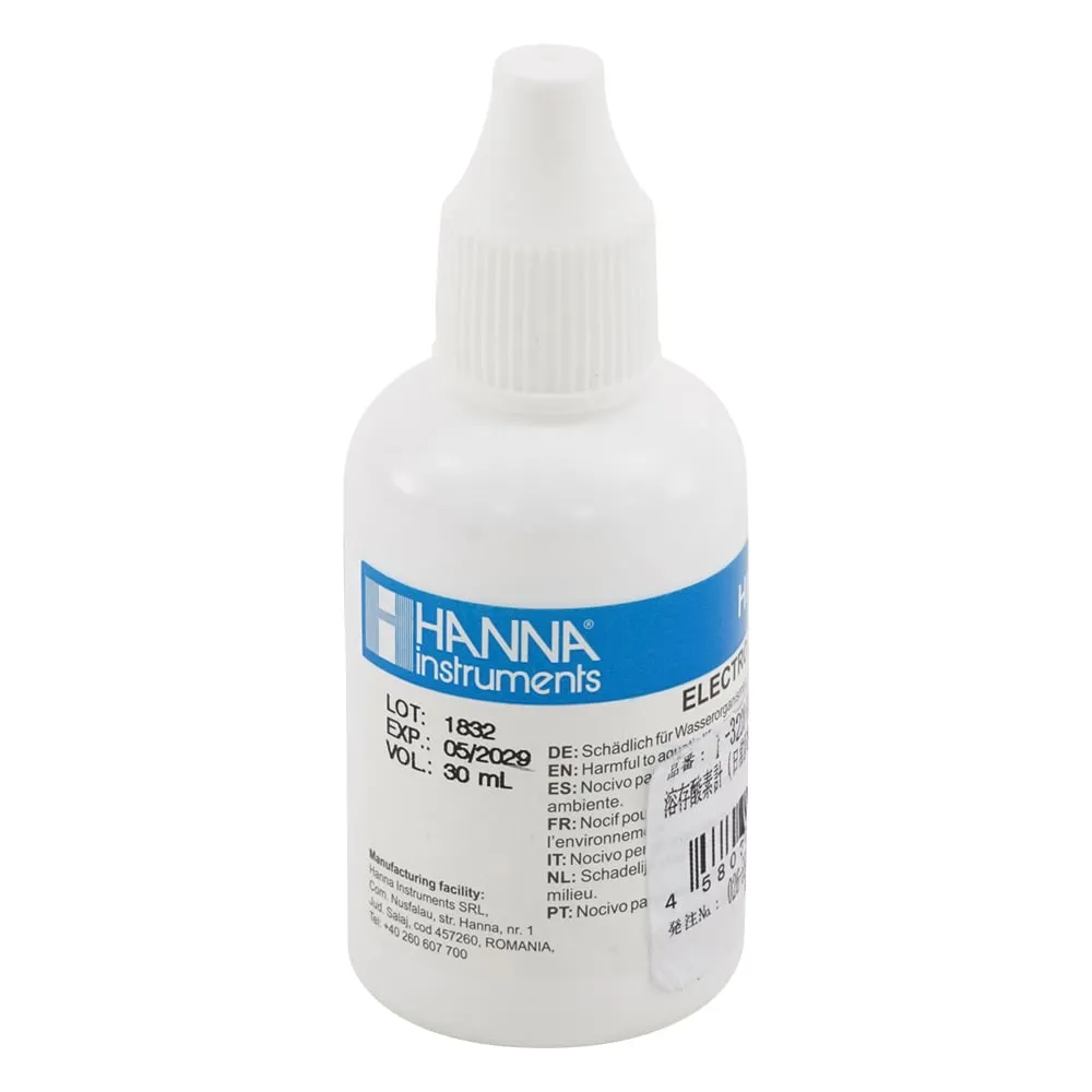 1-3228-13　Dissolved Oxygen Meter (Practical Waterproof) Replacement Electrode Inner Solution HI 7041S　HI7041S