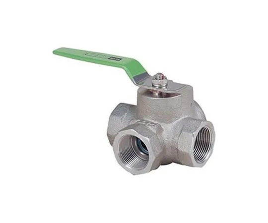 65-1884-90　Horizontal Three-Way Ball Valve (UTH4TM) Nominal Diameter 20 mm　UTH4TM20A