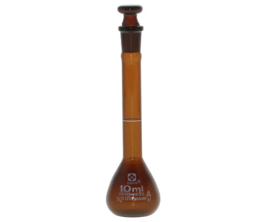 1-8659-02-57　Volumetric Flask (Full-Volume Flask, CustomA) Brown 10mL with Chinese Calibration Certificate　026100-10