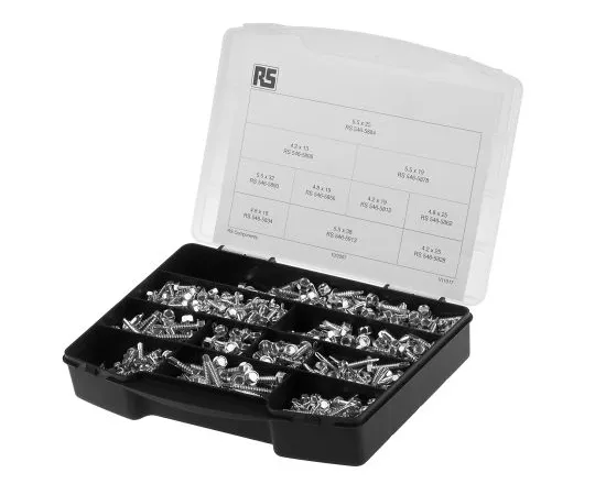 63-4611-05　680 piece Steel Screw/Bolt Kit, 4.2 mm, 4.8 mm, 5.5 mm　395-412
