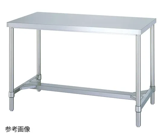 1-6564-21　Stainless Steel Workbench (H Frame Type) 600 x 900 x 800mm　WH-9060