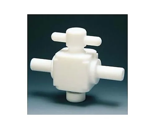 61-3528-20　Fluorocarbon Resin Two-Way Valve Branch Type 6φ　NR0027-01