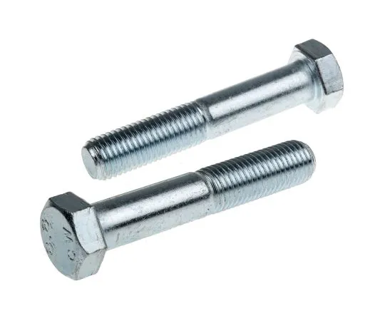 63-4599-31　Clear Passivated, Zinc Steel Hex Bolt, M16 x 90mm　279-931