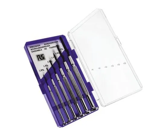 63-4642-15　RS PRO Precision Slotted Screwdriver Set 6 Piece　537-861