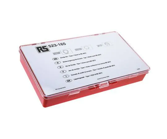 63-4639-14　890 piece E Type, External, Internal Steel Circlip Kit　523-165