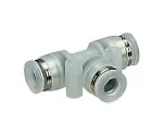 61-7646-89　Tube Fitting PP Union Tee φ4 Clean Package　PPE4-C