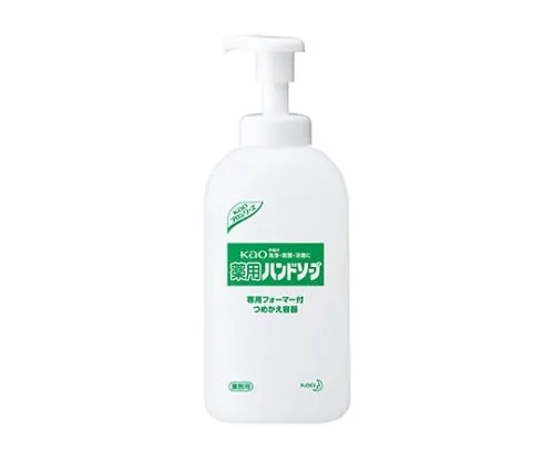 61-8508-98　Kao Refill Container For Medicated Hand Soap 1 Case (700mL/Bottle x 12 Bottles)