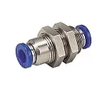 61-7641-47　Corrosion Resistance Equivalent To Stainless Steel (SUS303) Fitting Bulkhead Union φ4　SPM4