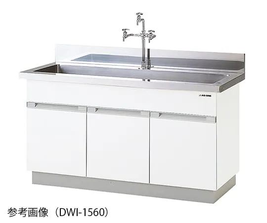 3-5797-11　Sink Stainless Steel (SUS304) 1200 x 600 x 800mm　DWI-1260