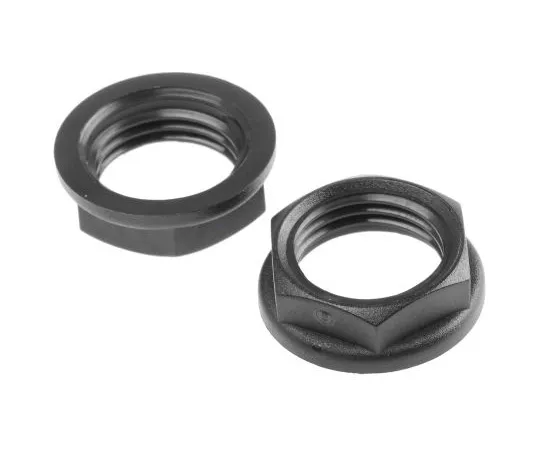 63-4565-50　RS PRO Black PA 6 Cable Gland Locknut, M16 Thread　127-259