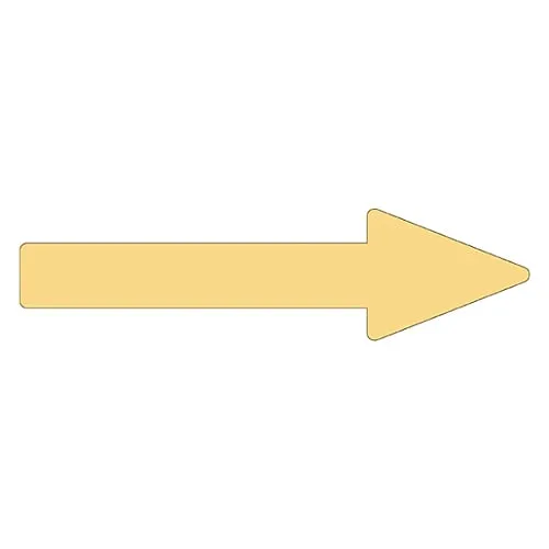 61-3408-88　Direction Indication Sticker For Identifying Tube -> (Light Yellow) Arrow Sticker 61　193161