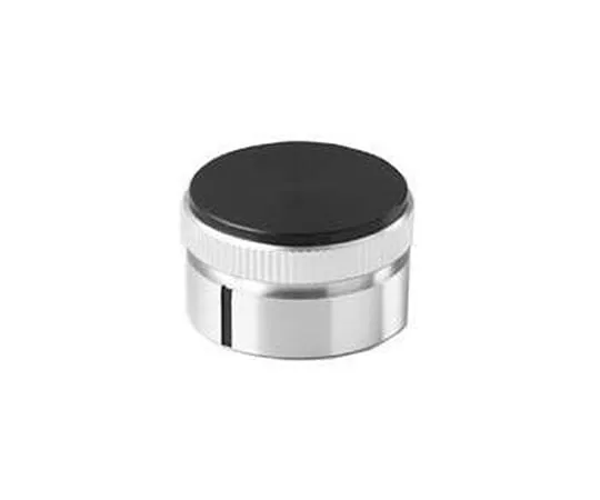 63-3146-88　Knob PHI. 17.4 Black Silver (Aluminum) Indicator Line: For Black Shaft Diameter PHI.6　K-52-KE-3