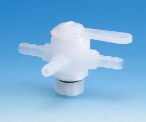 61-4384-78　PFA Barb Type Three-Way Valve 8φ　F-2221-02