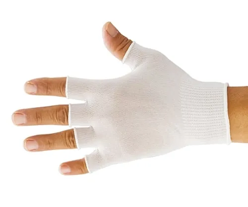 61-4696-02　Comfortable Inner Half Finger Gloves 15 Gauge (10 Pairs)　MX387-M