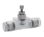 61-7660-13　Speed Controller PP Small Union Straight Type φ4 Clean Package　PJSMU4-C