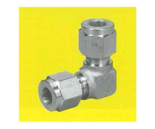 62-7089-14　PTFE Electrostatic Coated Stainless Steel SUS316 USL-L Type Elbow Union (Millimeters) 3φ 5 pieces Included 00N-063-01　00N-063-01