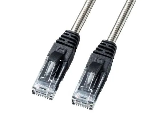 65-2205-03　［Discontinued］LAN cable (CAT6/metal sheath cable) 1m　EA764BB-201