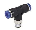 61-7640-27　Corrosion Resistance Equivalent To Stainless Steel (SUS303) Fitting Tee M5 x 0.8　SPB4-M5