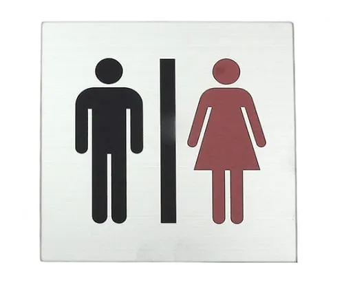 61-7416-31　Restrooms Man, Woman Mark　S1111-3