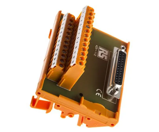 63-4619-67　RS PRO, 25 Pole D-sub Connector, Female Interface Module, DIN Rail Mount　425-112