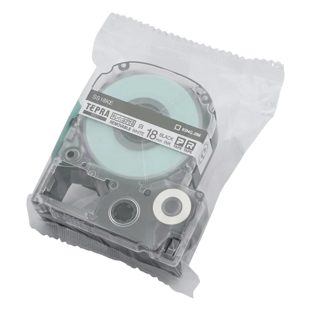 3-3222-04　Tepra PRO Label Printer Tape White　SS18KE