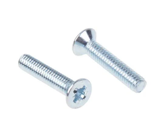 63-4644-90　RS PRO, M4 Countersunk Head, 20mm Steel Pozidriv Bright Zinc Plated　553-447
