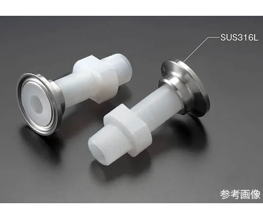 63-4154-54　Fluorine Resin (PFA) Ferrule Fitting Male Joint 8A x R 1/4　NR2118-001