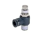 61-7658-30　Speed Controller Low Flow Rate Elbow Type M3 x 0.5 Clean Package　JSC180-M3BL-C