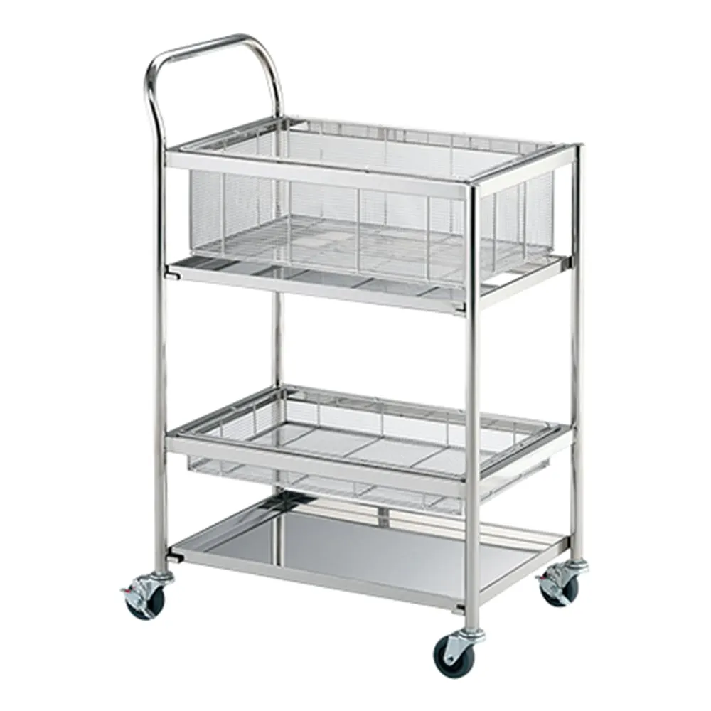3-6798-01　Stainless Steel Basket Wagon　NBW