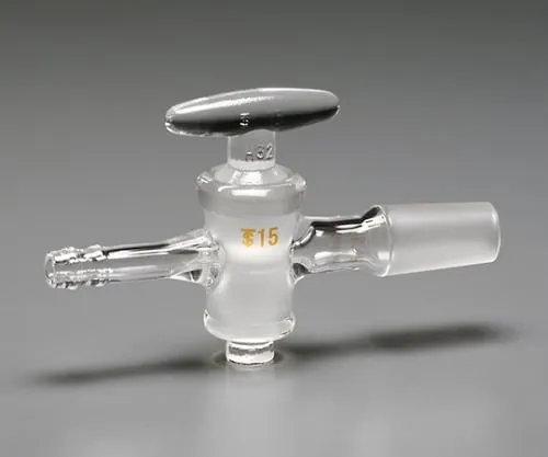 61-0047-13　TS Exhaust Pipe Straight Tube Glass Cock 8mm Tube (With Rubber Clamp) Male Sliding 15/25　CL0405-01-10